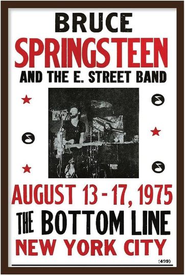 Discover Showprint Concert Poster Bruce Springsteen - The Bottom Line Poster