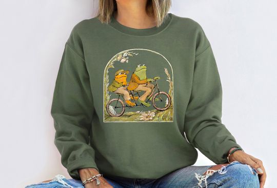 Discover Frog And Toad Crewneck Sweatshirt, Vintage Classic Book Sweatshirt