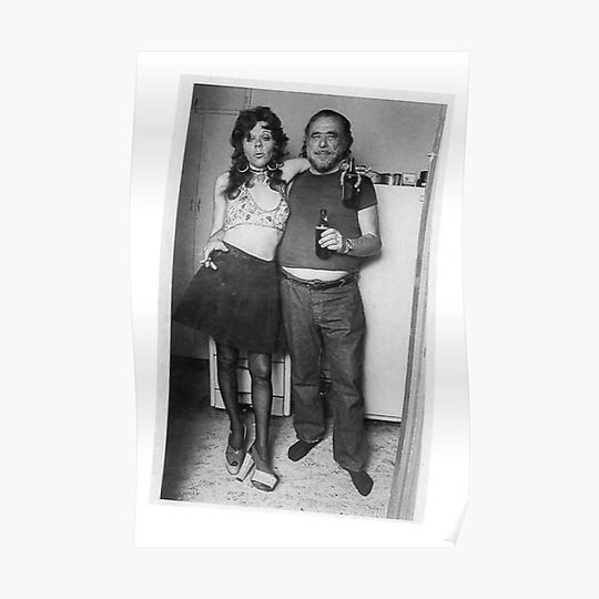 Discover Bukowski & friend Premium Matte Vertical Poster