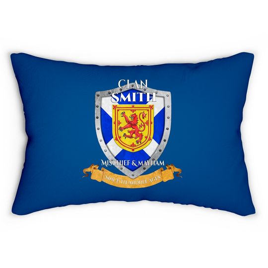 Discover Smith Scottish Family Clan Scotland Shield Lumbar Pillows
