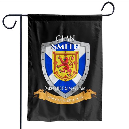 Discover Smith Scottish Family Clan Scotland Shield Garden Flags