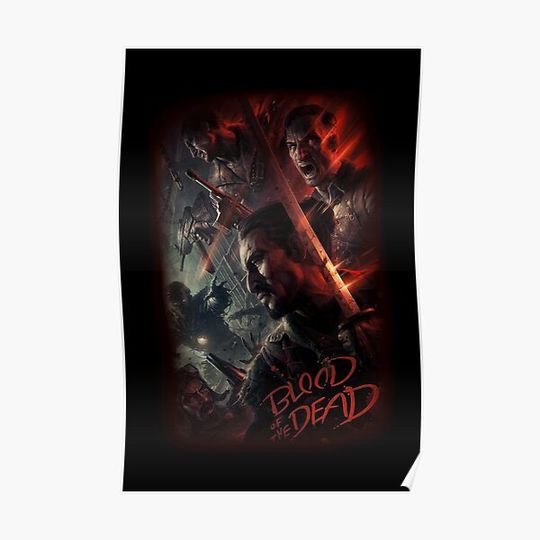 Discover COD BO4 Zombies - Blood of the Dead Poster (Loading Screen) Premium Matte Vertical Poster