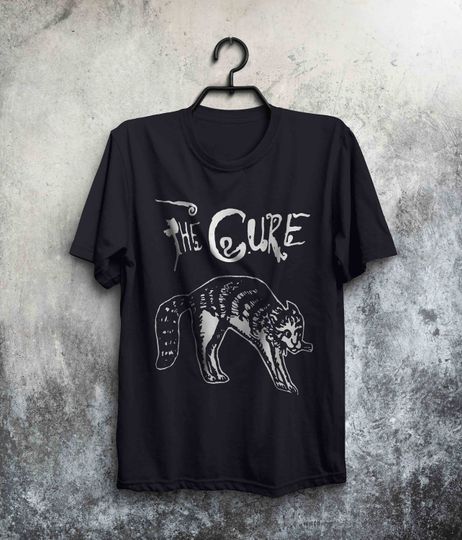 Discover The Cure Rare Cat Artwork Vintage design Unisex T-shirt