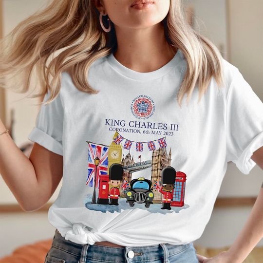 Discover King Charles III Coronation 6th May 2023 Celebration T Shirts