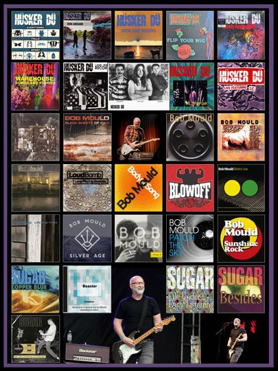 Discover Husker Du Bob Mould lp cover poster