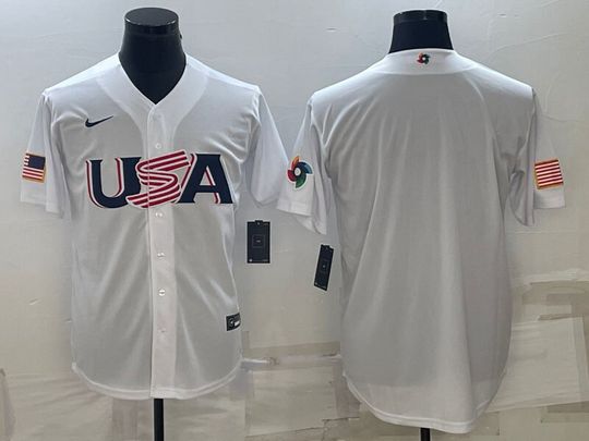 Discover USA World Baseball Jersey - Custom Name and Number