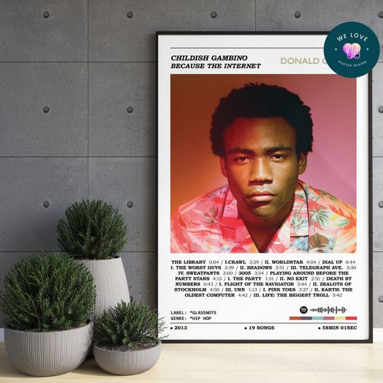 Discover Childish Gambino - Because The Internet Poster / Childish Gambino Poster
