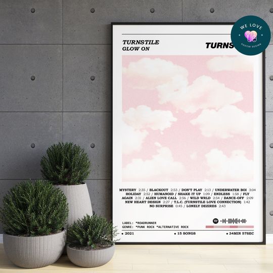 Discover Turnstile - Glow On Album Poster / Turnstile Poster