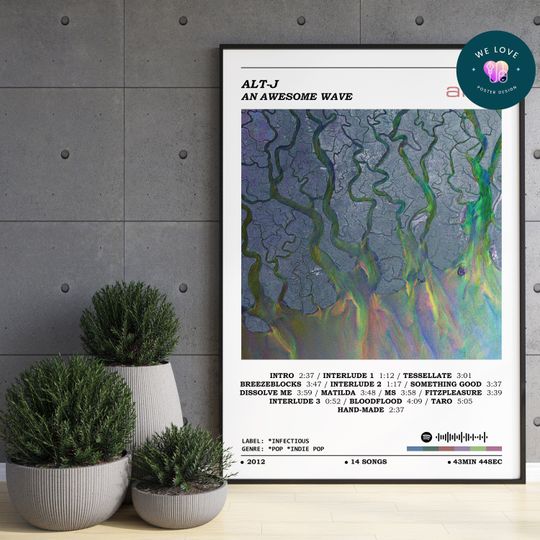 Discover Alt-J - An Awesome Wave Album Poster / Alt-J Poster