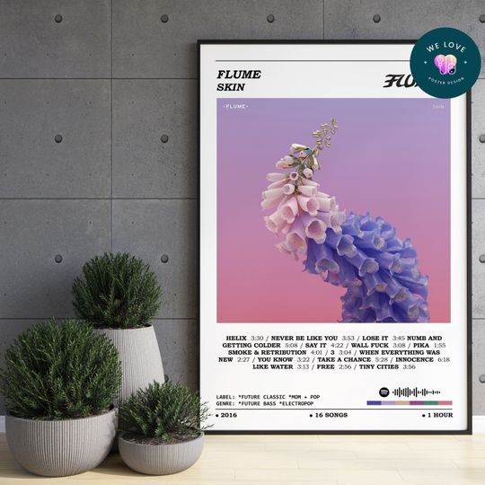 Discover Flume - Skin Album Poster / Flume Poster