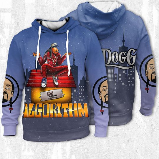 Discover Snoop Dogg Algothm Vintage 90's Style Hoodie 3D, hoodie Inspired Comic Book Rap