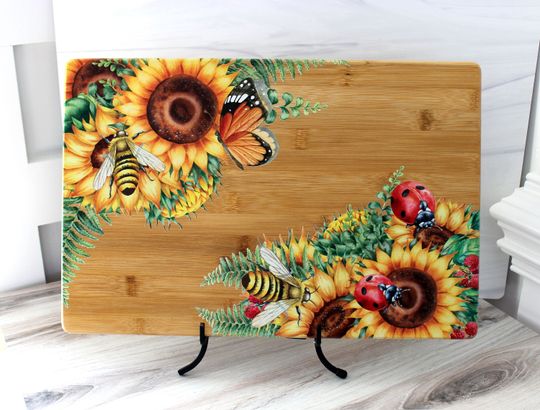 Discover Sunflowers, Butterflies, Bees & Lady Bugs Brighten up your Kitchen Decor