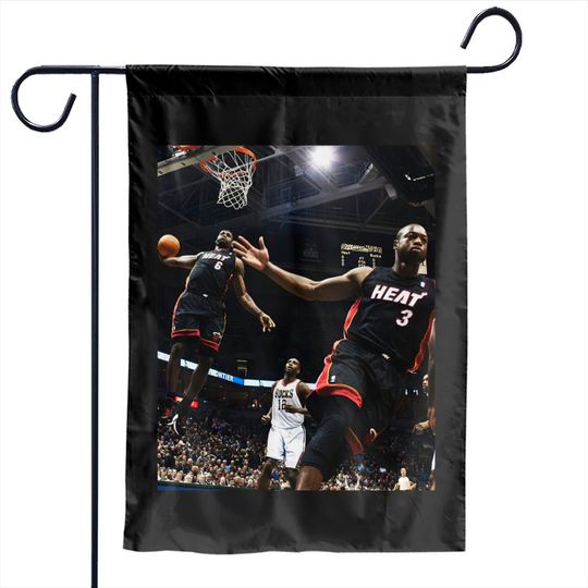 Discover Lebron James and Dwayne Wade Garden Flags