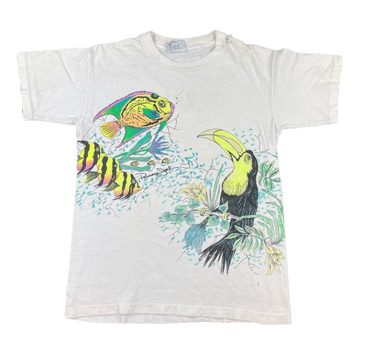Discover Vintage Panama Jack Tropical Wildlife T-Shirt
