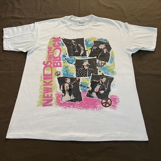Discover Vintage 80s 1989 Ne.w Kid.s O.n Th.e Bl.ock N.K.O.T.B Tee Shirt
