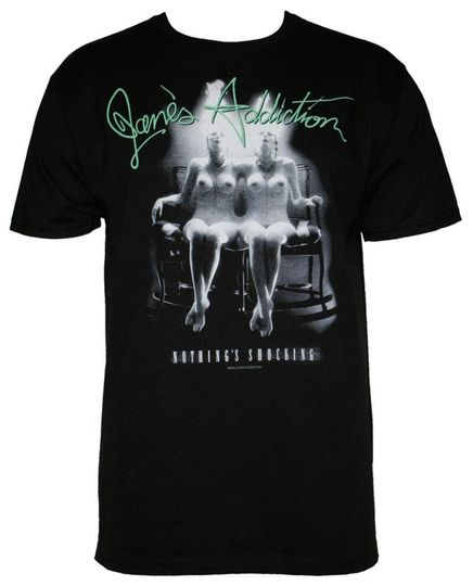 Discover Band Merch Men's Janes Addiction Nothing's Shocking T-Shirt