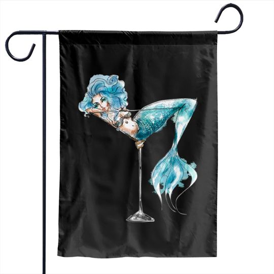 Discover Drinking Mermaid Awesome Graphic Garden Flags Garden Flags