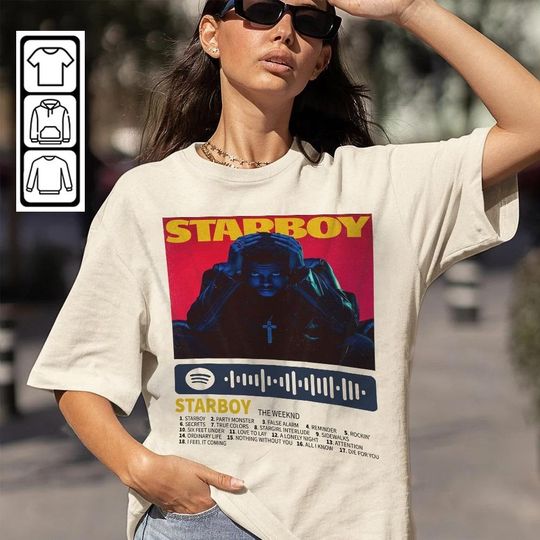 Discover Minimalist Album Music Shirt, The W.eek.nd After hours Tour Album T-Shirt