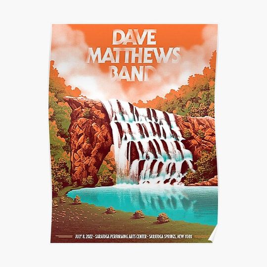 Discover Dave Matthews Band N1 Saratoga Springs Premium Matte Vertical Poster