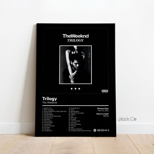 Discover The W.eek.nd - Trilogy - Custom Album Poster