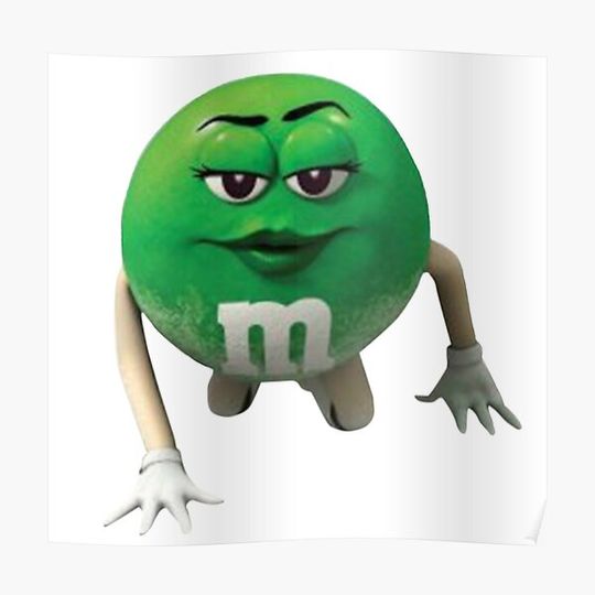 Discover Green m&m Premium Matte Vertical Poster