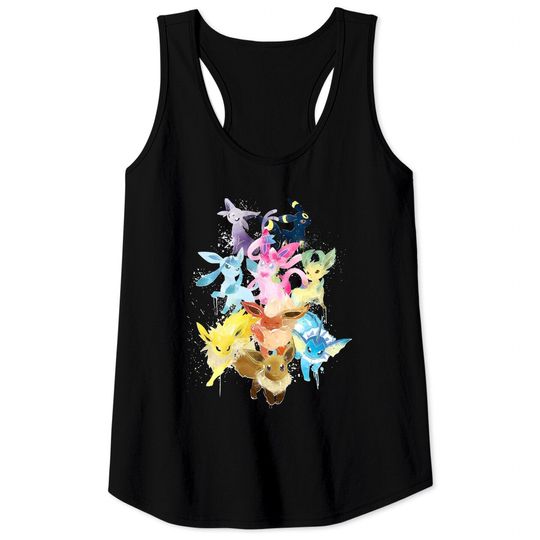 Discover Tank Tops Black Man Woman Child Evoli Eevee Evolutions