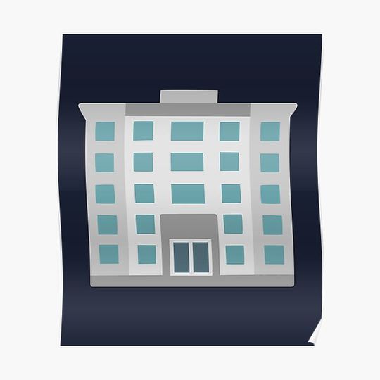 Discover High-Rise Office Building Premium Vertical Poster