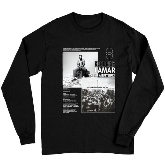 Discover Vintage Bootleg kendrick Lamar Butterfly Long Sleeves, Aesthetic Pop Album