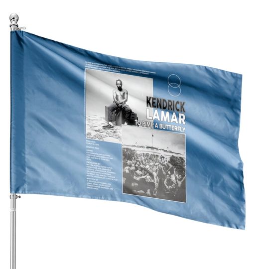 Discover Vintage Bootleg kendrick Lamar Butterfly House Flags, Aesthetic Pop Album