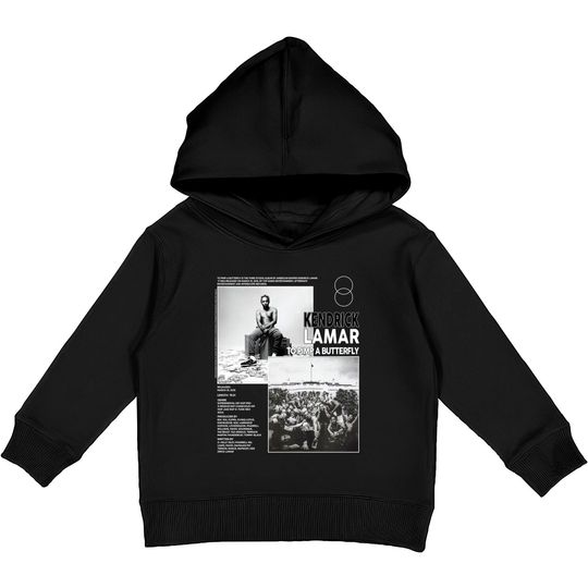 Discover Vintage Bootleg kendrick Lamar Butterfly Kids Pullover Hoodies, Aesthetic Pop Album