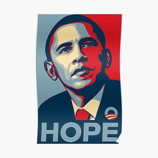 Discover Poster Obama Hope Premium Matte Vertical Poster