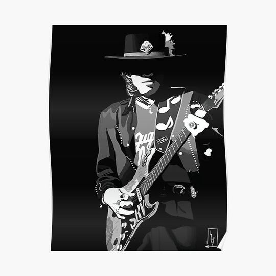 Discover Stevie Ray Vaughan Print/Poster Premium Matte Vertical Poster