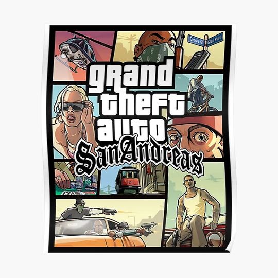 Discover grand theft auto - san andreas Classic Premium Matte Vertical Poster