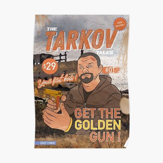 Discover The Tarkov Tales # 01 - Escape from Tarkov - Reshala - V2 Premium Matte Vertical Poster