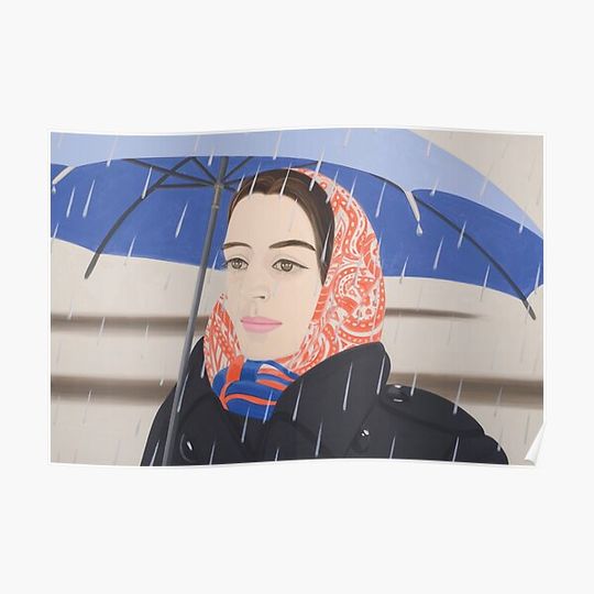 Discover Blue Umbrella | Alex Katz Premium Matte Vertical Poster