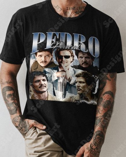 Discover Pedro Pascal 90s Vintage Shirt, Pedro Pascal T-shirt