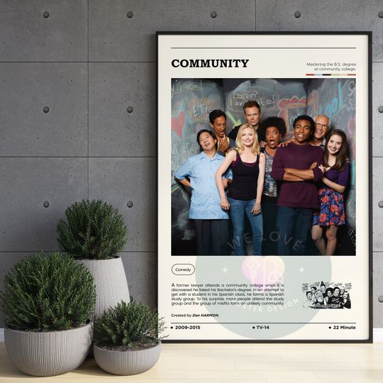 Discover Community Tv Show Poster / Community Poster
