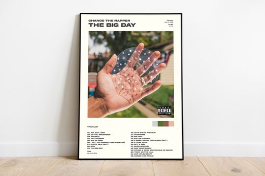 Discover Chance The Rapper Poster, The Big Day Album Poster
