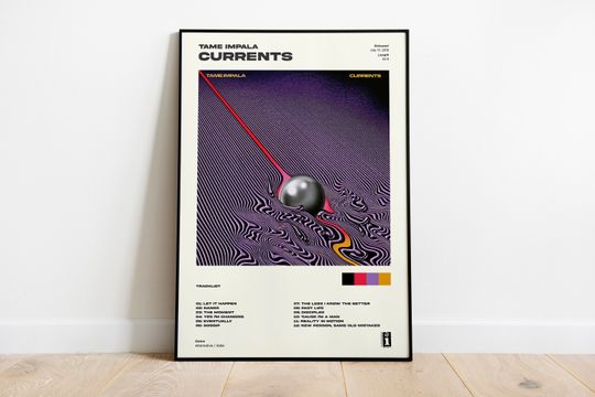 Discover Tame Impala Poster, Currents Album Poster