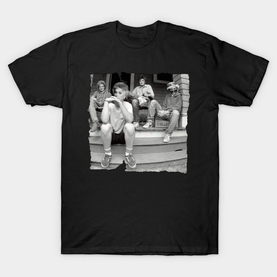 Discover golden-girls - Ripped / Torn Edge Old School Black and White Photo. - golden-girls - T-Shirt