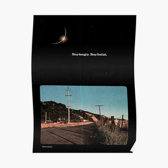 Discover Whole Earth Catalog / Stay Foolish Premium Matte Vertical Poster
