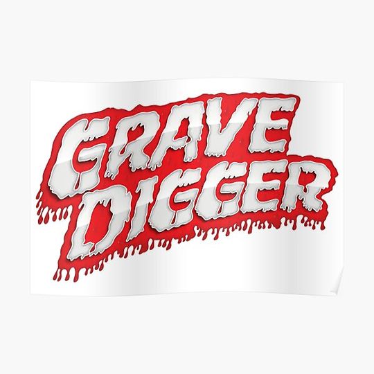 Discover grave digger logo Premium Matte Vertical Poster