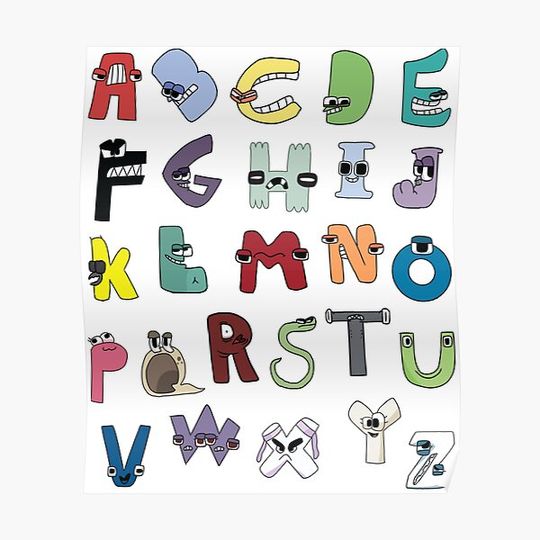Discover Alphabet Lore a-z Premium Matte Vertical Poster