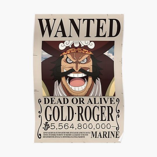 Discover Gol D Roger | Wanted Premium Matte Vertical Poster