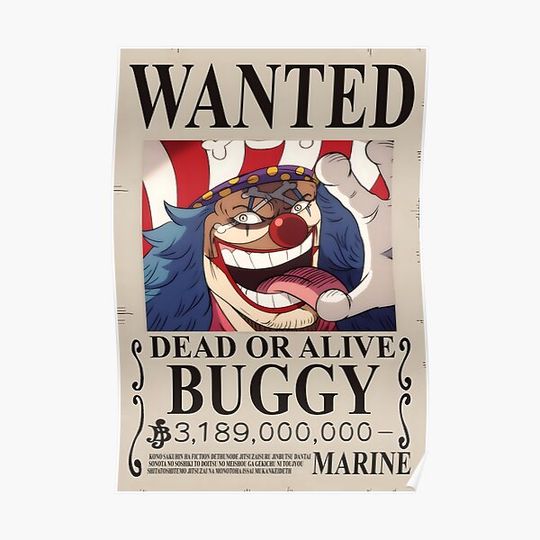 Discover Captain Buggy | Wanted Premium Matte Vertical Poster