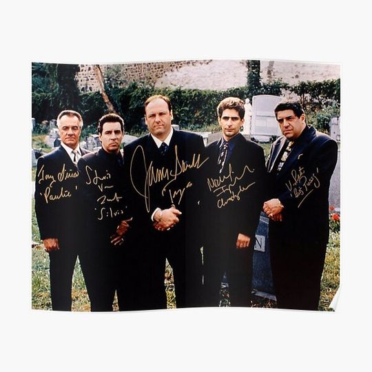 Discover The Sopranos Cast Vintage Premium Matte Vertical Poster