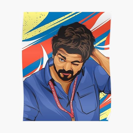 Discover MASTER THALAPATHY VIJAY Premium Matte Vertical Poster