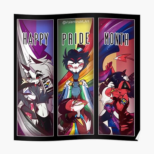 Discover HELLUVA BOSS - PRIDE Premium Matte Vertical Poster
