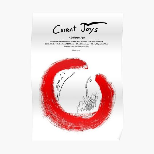 Discover Current Joys - A Different Age (2018) Music Album Cover Poster Premium Matte Vertical Poster