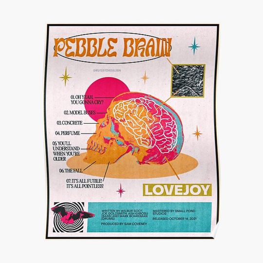 Discover pebble brain - lovejoy Premium Matte Vertical Poster